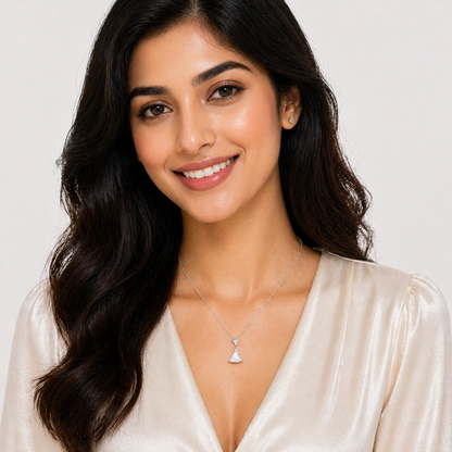 Elegant Hourglass Pendant Necklace
