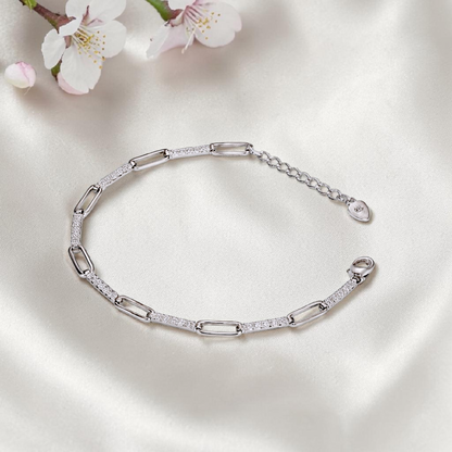 Elegant Link Crystal Bracelet