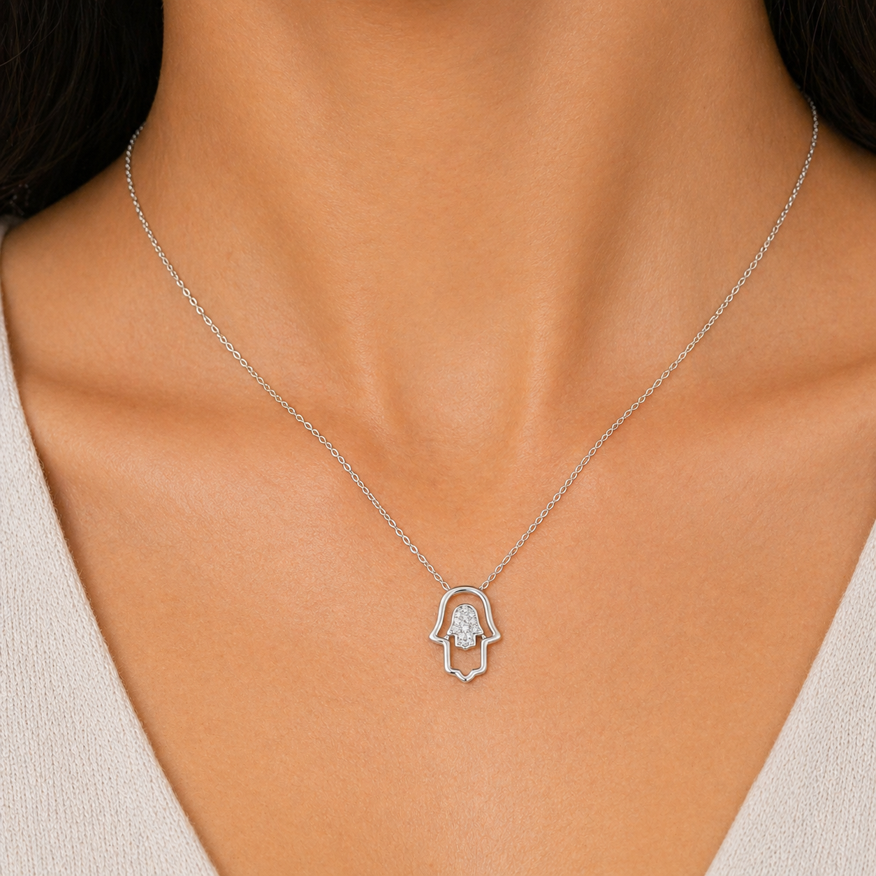 Hamsa Hand Necklace