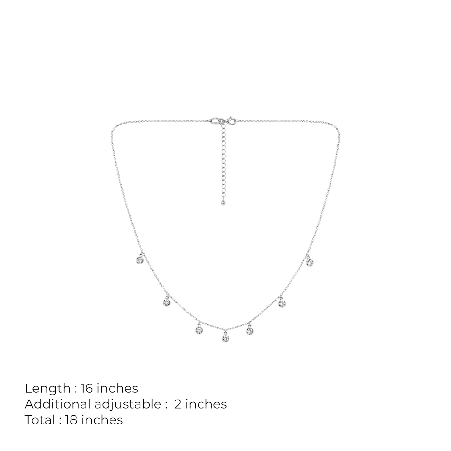 Dainty Diamond Drop Necklace