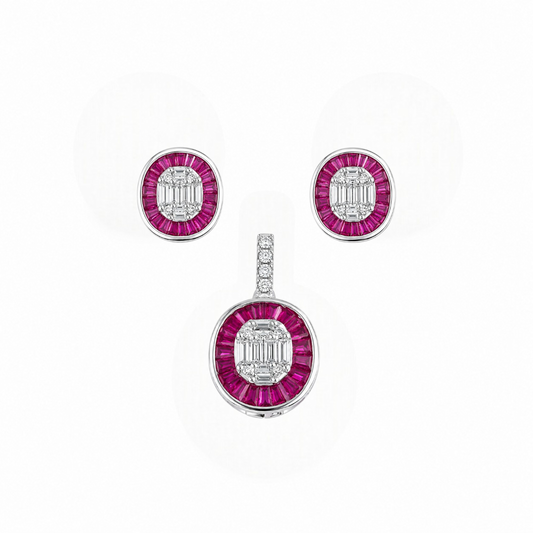 Midnight Spark Pendant Set