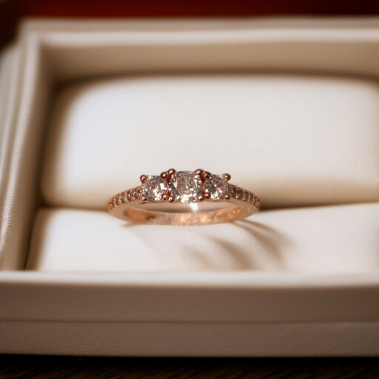 Radiant Trinity Diamond Ring