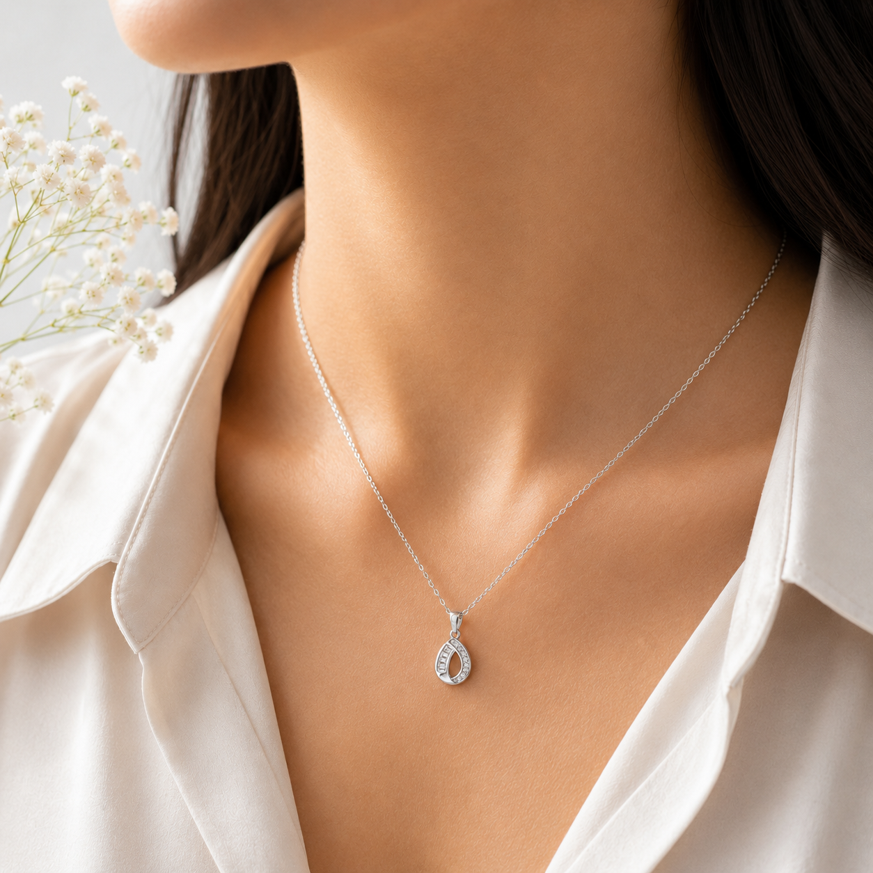 Radiant Drop Necklace