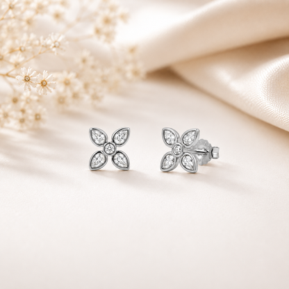 Petal Spark Stud Earrings