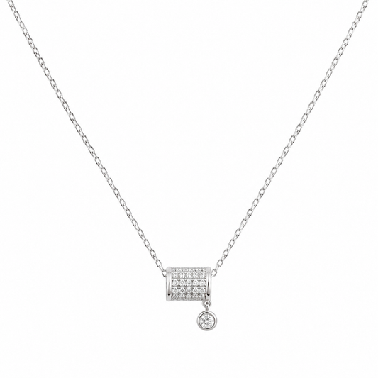 Celeste Spark Barrel Necklace