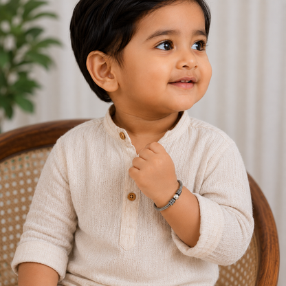 Traditional Oxidised Baby Kada Pair