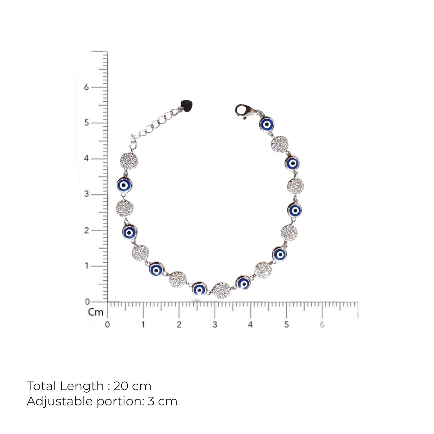 Eyil Eye Tennis Bracelet