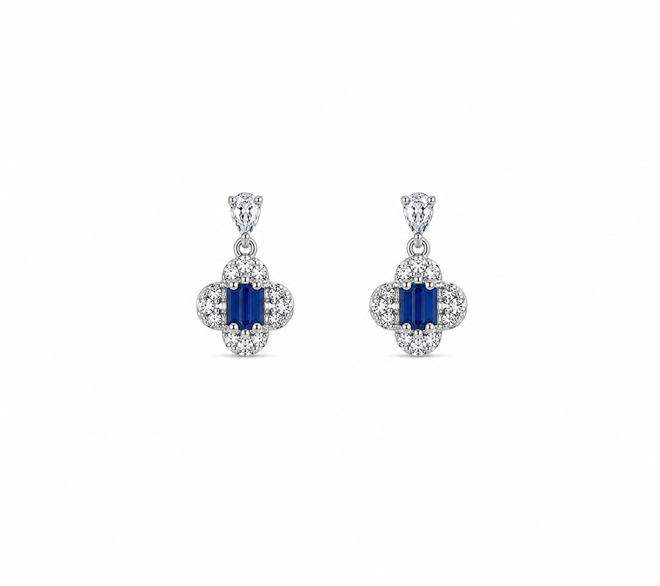 Clover Glow Drop Earrings