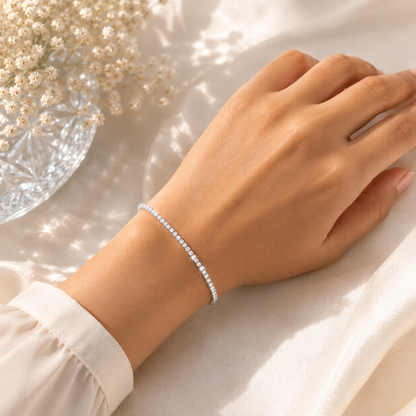 Petite Spark Tennis Bracelet - 1.25mm stones