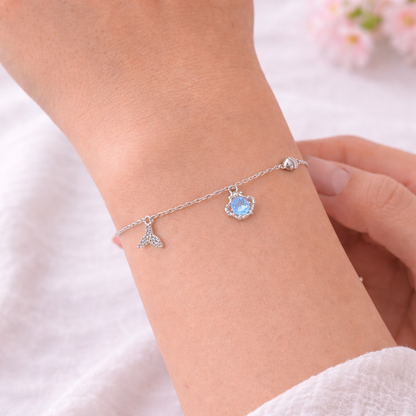 Ocean Shell Blue Charm Bracelet