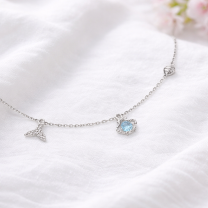 Ocean Shell Blue Charm Bracelet