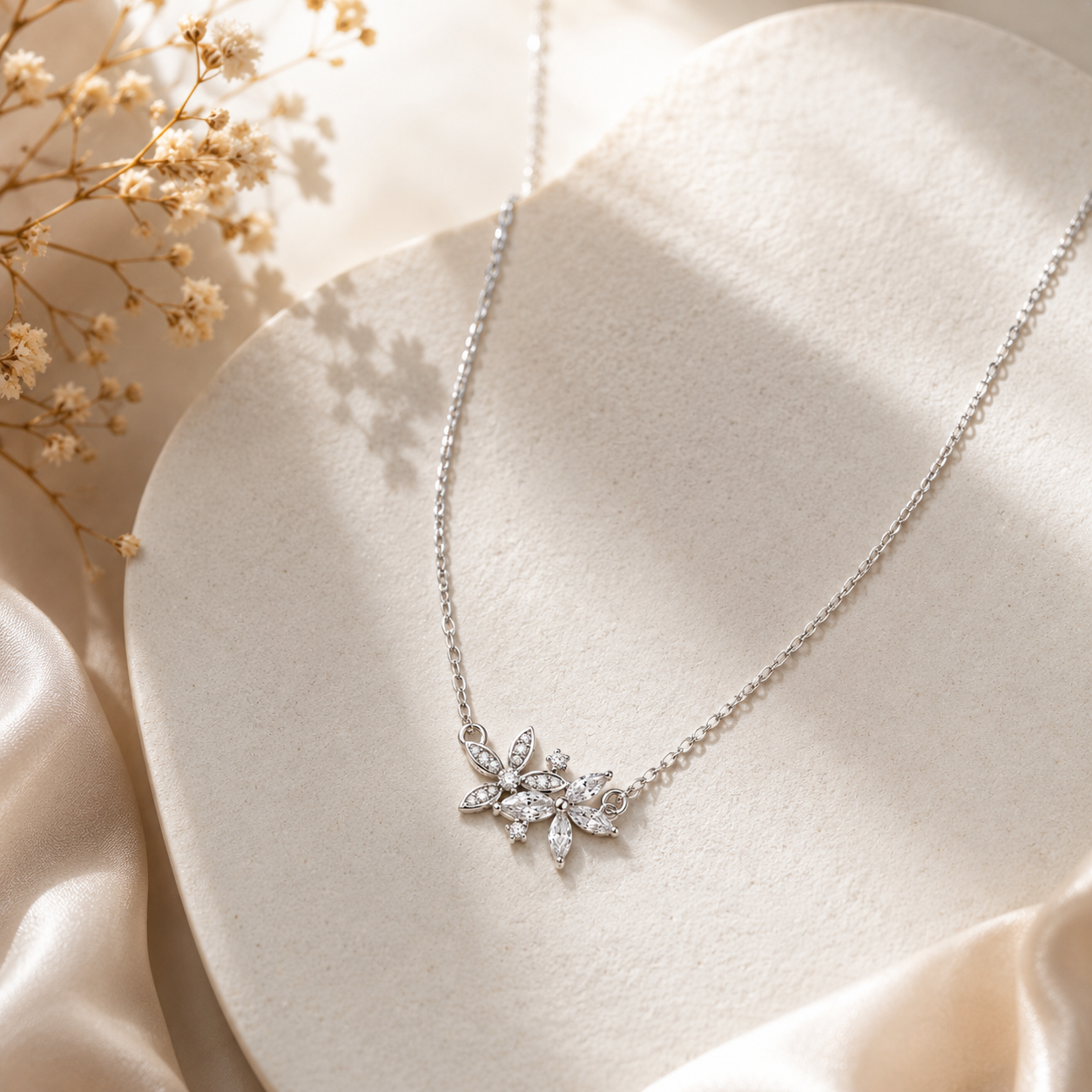 Bloom Sparkle 925 Silver Necklace