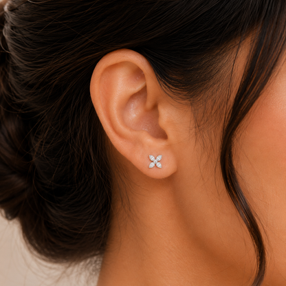 Petal Spark Stud Earrings