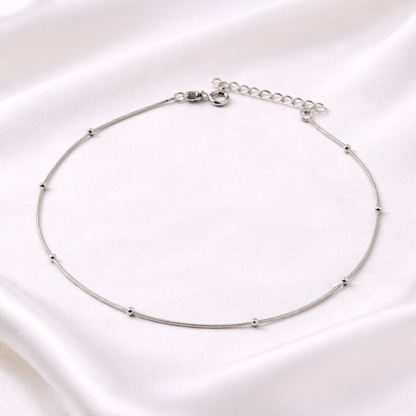 Minimal Beaded Anklet