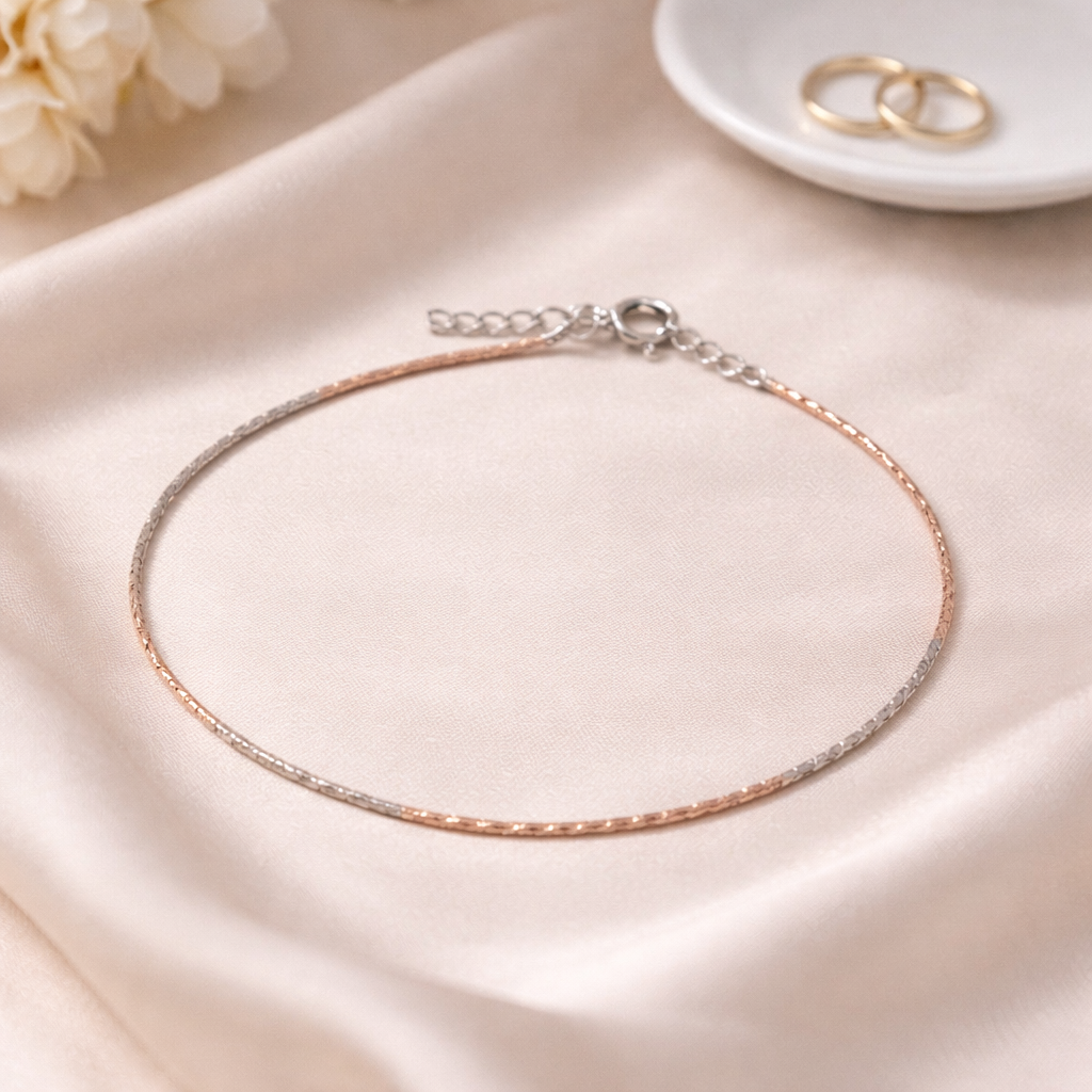 Classic Dual Tone Anklet