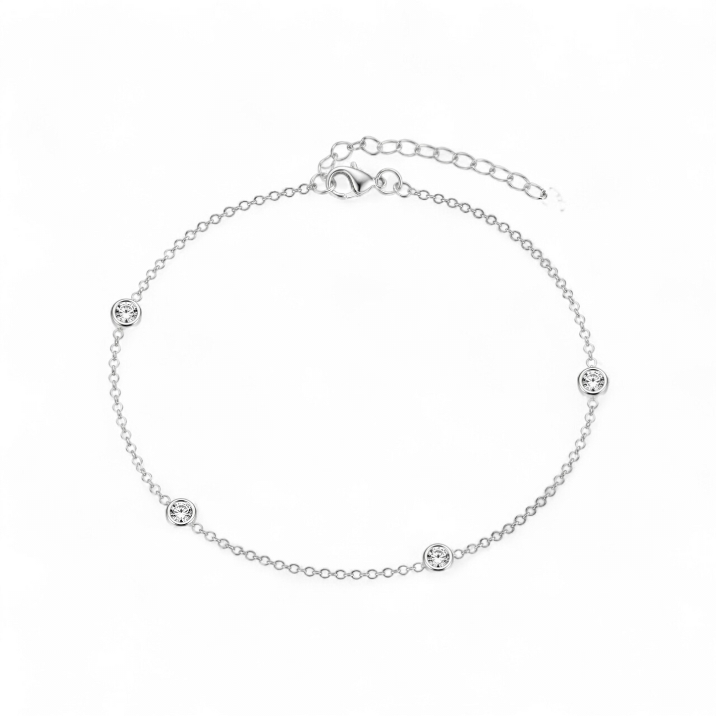 Minimal Sparkle Station Bracelet