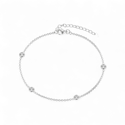 Minimal Sparkle Station Bracelet