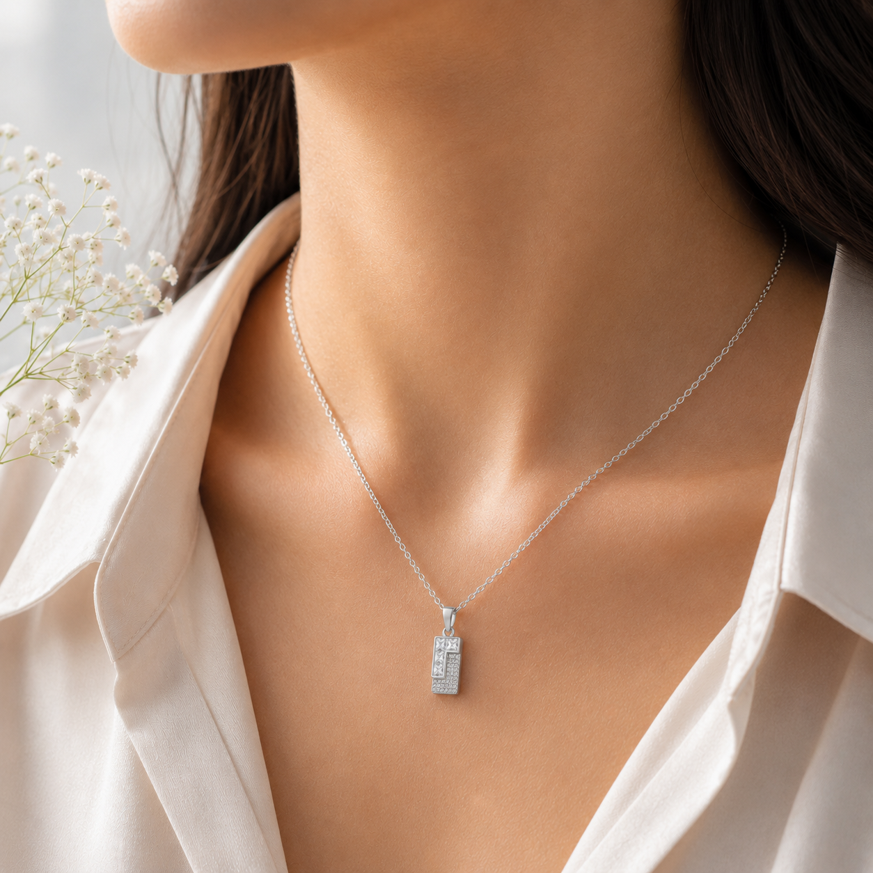 Geometric Spark Necklace