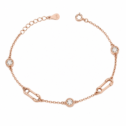 Safety Pin Chain Bracelet