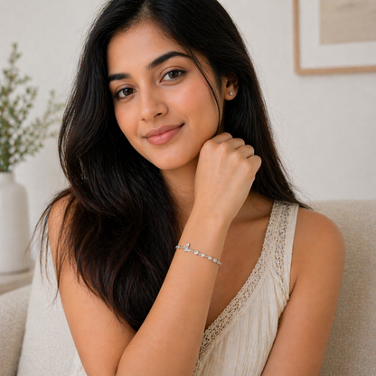 Butterfly Diamond Chain Bracelet