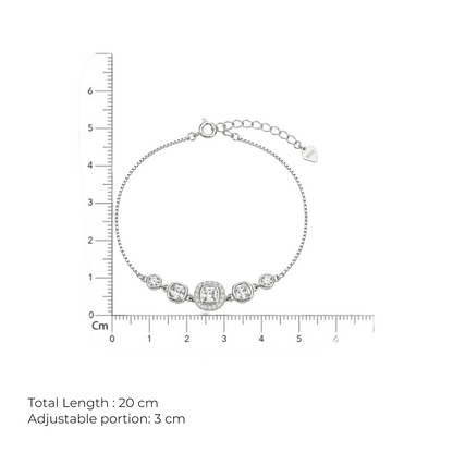 Radiant Halo Charm Bracelet