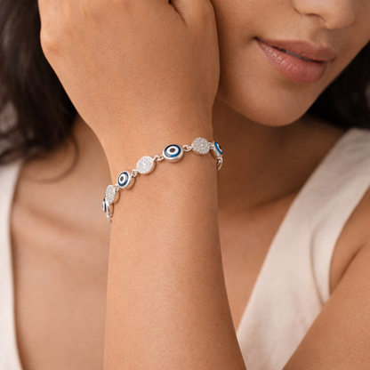 Eyil Eye Tennis Bracelet