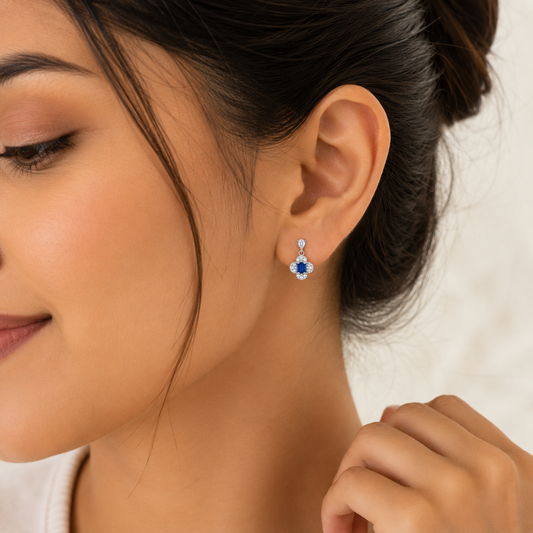 Clover Glow Drop Earrings
