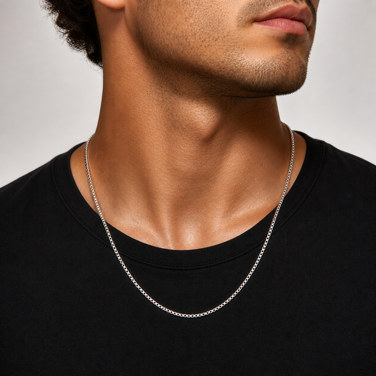 Minimal Box Chain for Men