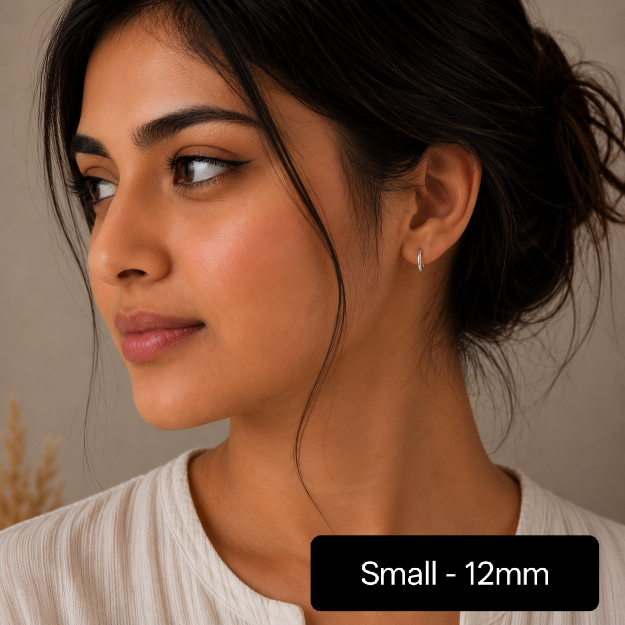 Thick Classic Hoop Earrings (12mm - 16mm)