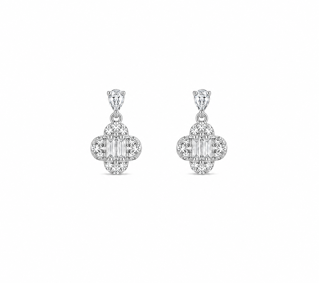 Clover Glow Drop Earrings