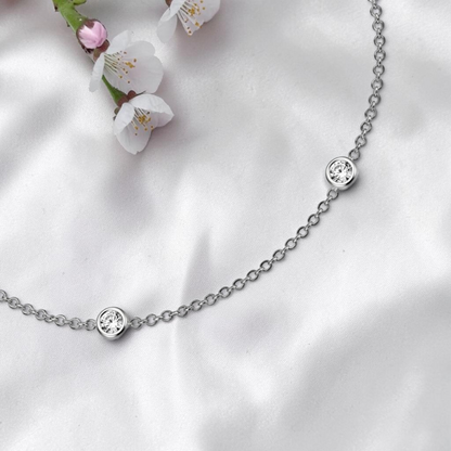 Minimal Sparkle Station Bracelet