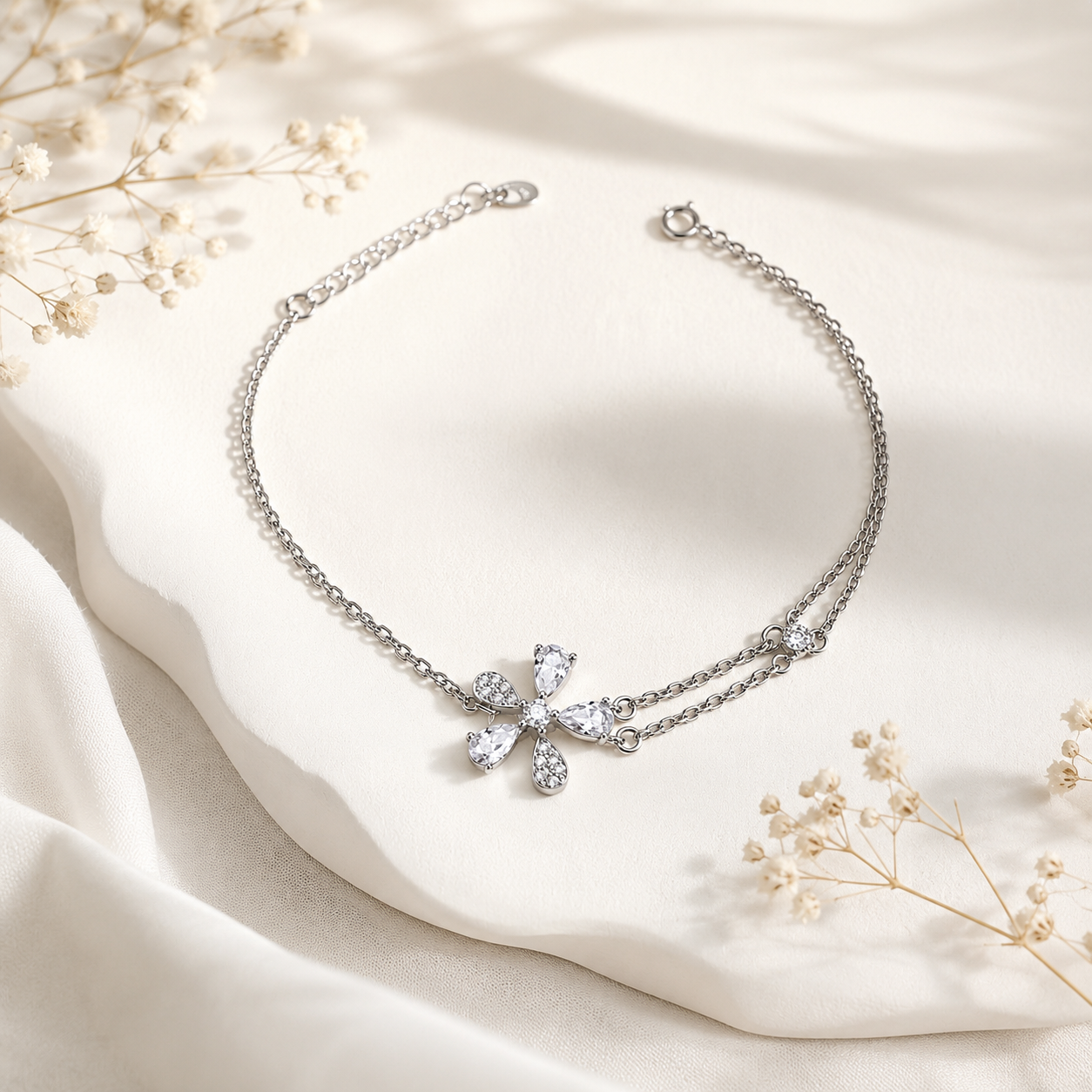 Minimal Floral Bracelet