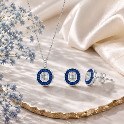 Midnight Spark Pendant Set