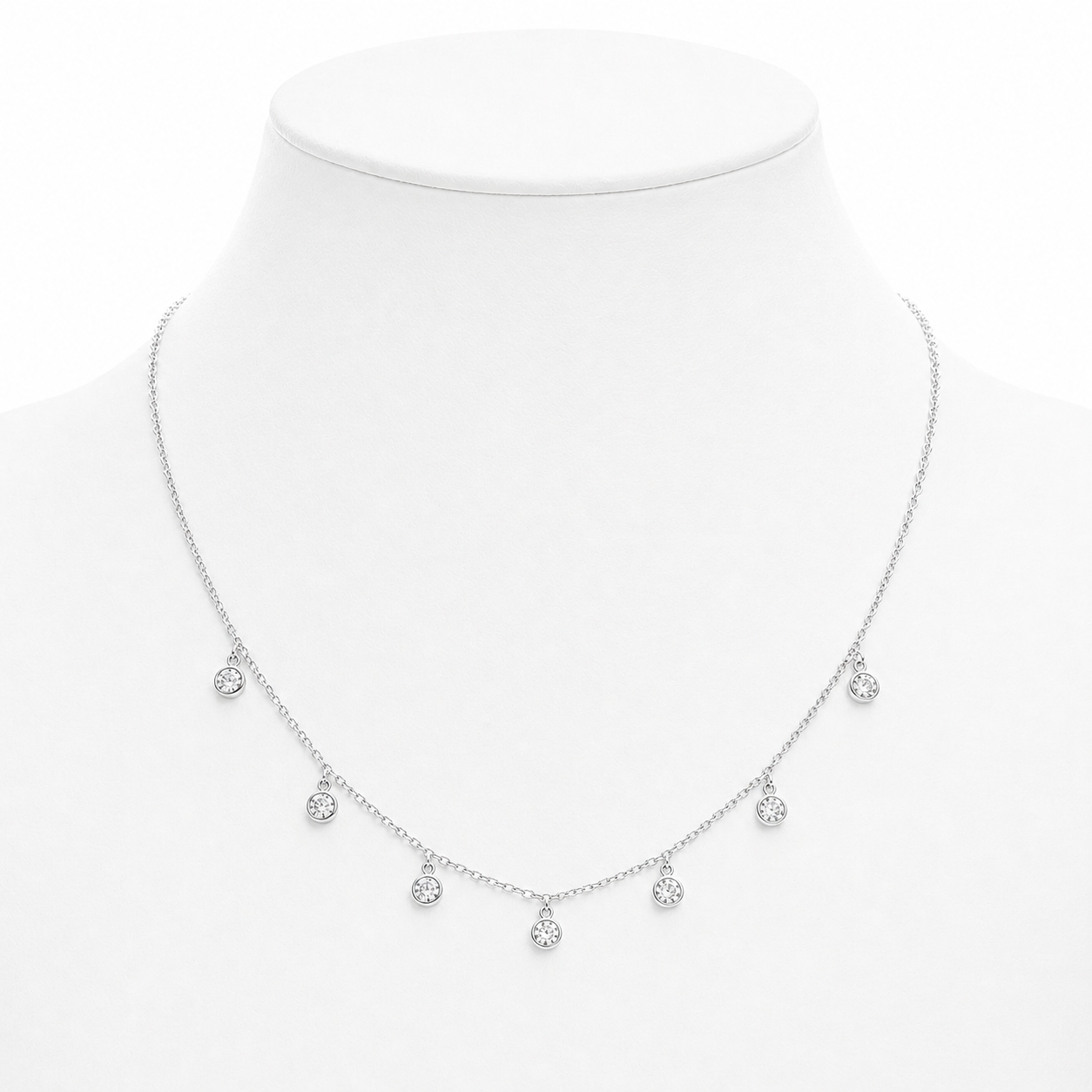 Dainty Diamond Drop Necklace