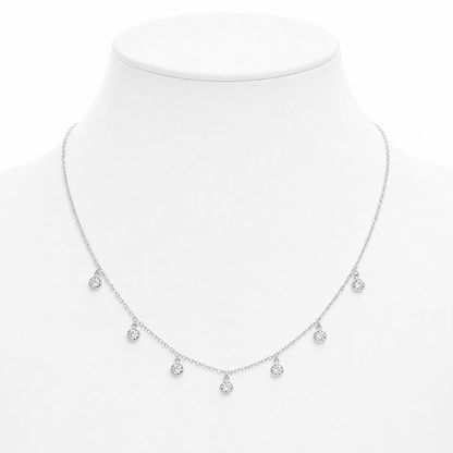 Dainty Diamond Drop Necklace