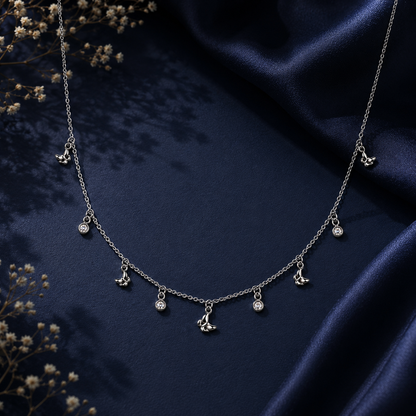 Butterfly Charm Drop Necklace